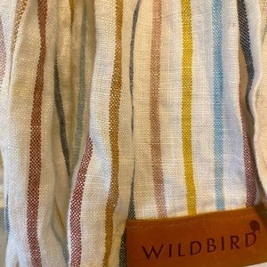 Rainbow Striped WILDBIRD ring sling with rose gold rings- 74”